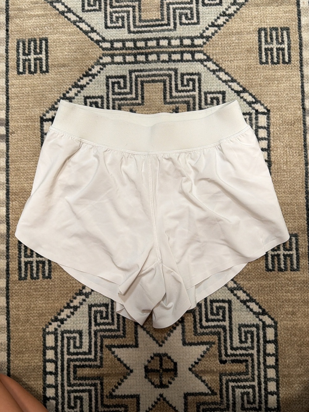 CRZ YOGA Cream Athletic Running Shorts